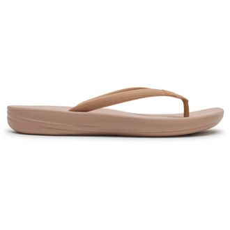 FitFlop Iqushion Rubber Womens Comfort Sandals - Beige - Size:UK 6.5