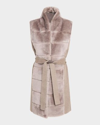 Gorski Select Lamb Shearling Reversible Vest