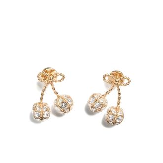 Valentino Garavani Twisted Rope Crystal Earrings