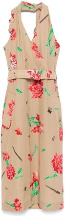 Moschino Floral Midi Dress