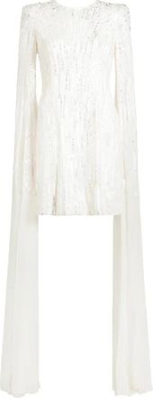 Jenny Packham Sweet Magic Embellished Sleeve Dress in Ivory at Nordstrom, Size 10 Uk