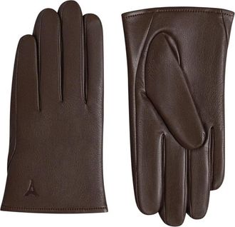 Mani&egrave;re De Voir Azel korte handschoenen van imitatieleer - Bruin