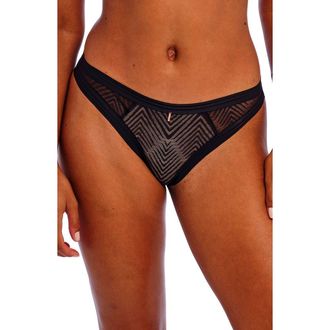 Freya Tailored Brazilian Briefs in Black at Nordstrom, Size X-Small