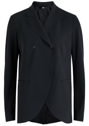 High High In Keeping Stretch-jersey Blazer - Navy - 42 (UK10 / S)