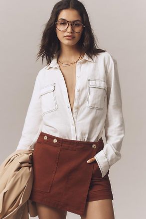 Pilcro The Kit High-Rise Utility Skort by Pilcro