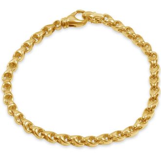 Pompeii3 Mens Seed Link 14k Gold (20gram) or Platinum (32gram) 5mm Bracelet 8