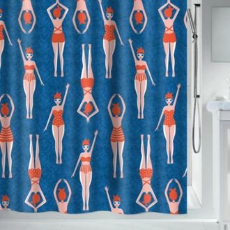 Spirella Spirella - Cortina De Ducha Poli&eacute;ster Ba&ntilde;os 120x200cm Azul