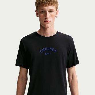 Nike Chelsea FC Nike Mens Soccer T-Shirt in Black | IQ5021-010