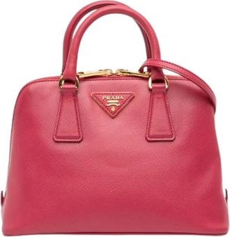 Prada Pre-owned Handbags, female, Pink, Size: ONE SIZE Pre-owned Leather prada-bags