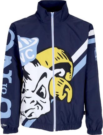 Mitchell & Ness North Carolina Windbreaker Jas - Heren - Fitness - Blauw - M - Polyester - Fitness