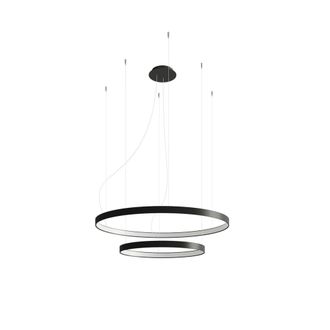 Thoro L&aacute;mpara de techo aluminio negro 4000k alt. 150 cm