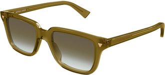 Bottega Veneta BV1363S 005 Mens Sunglasses Green Size 50