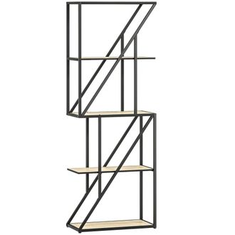 HOMCOM Librer&iacute;a 60x30x165 cm roble