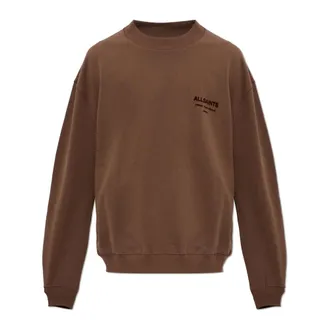 AllSaints Hoodies & sweatvesten, Heren, Bruin, XL, Katoen, Xander Crew Neck Sweatshirt