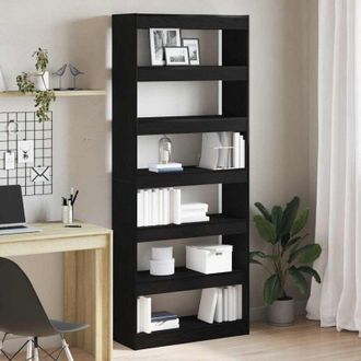 vidaXL Libreria Nero 80 x 30 x 198 cm Legno multistrato - Vidaxl