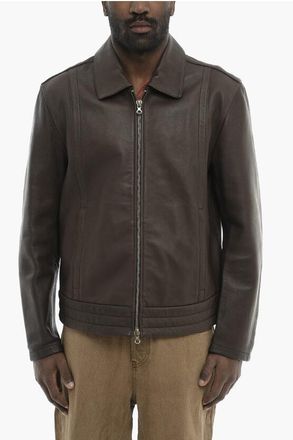 Diesel Leather Jacket L-HUDSON size 50