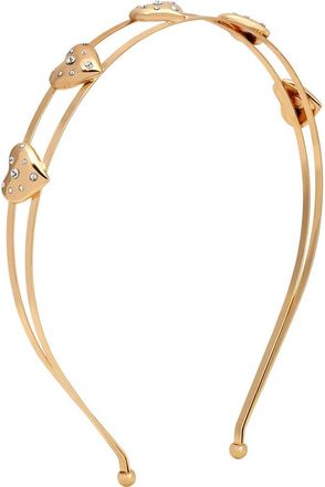 Ettika Love Embellished Heart Headband in Gold at Nordstrom