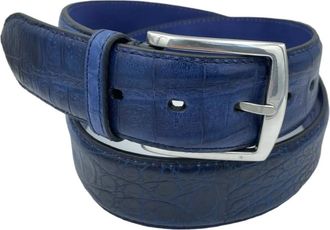 Paolo Vitale Accessoires - unisex - Riemen - Blauw - 90 CM - Accessoires
