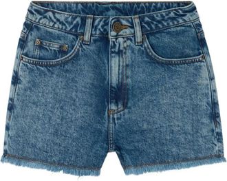 American Vintage Shorts Joybird con frange - Blu