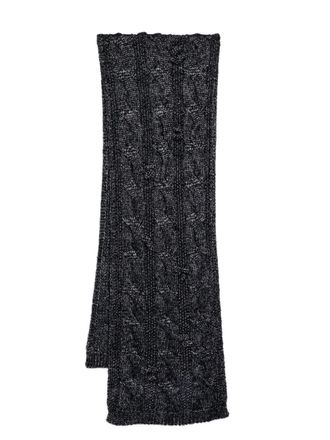 Onefifteen x Suii cable knit scarf - women - Polyester/Wool - One Size - Blue