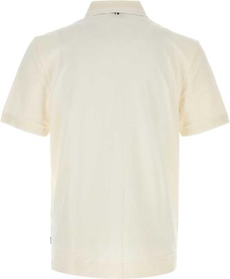 HUGO BOSS Piquet Cotton Polo Shirt - White