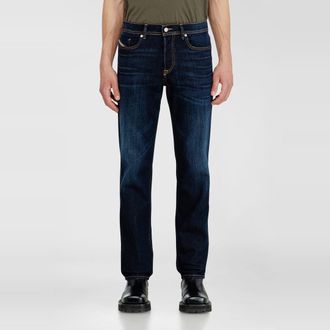 Diesel Regular Jeans Regular Waist 2023 D-Finitive, Dark blue, Button fly