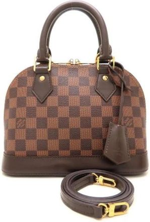 Louis Vuitton Pre-owned Damier Canvas Handbag - Dames - Vintage Handtas - Bruin - ONE Size - Vintage