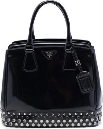 Prada Pre-owned Prada Spazzolato Leather Studded Crystal Tote Ladies 5GAZ3SDSOCK8MXAP