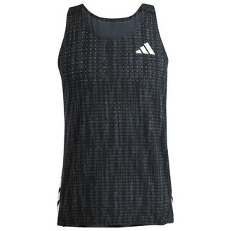 adidas Adizero Singlet Laufshirt f&uuml;r Herren | schwarz