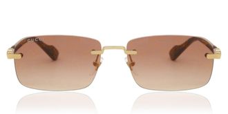 Gucci GG1221S 004 Mens Sunglasses Gold Size 56