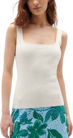 Figue Marla Sweater Tank Top In Chalk