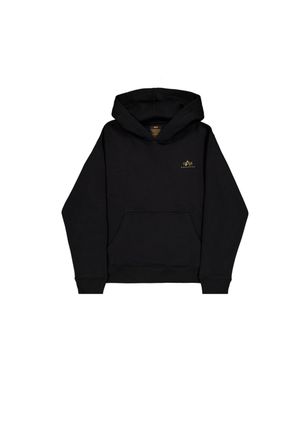 Alpha Industries Hoodie ALPHA INDUSTRIES Basic Hoodie SL TPU, Herren, Gr. XXL, schwarz (schwarz, gold), Obermaterial: 80% Baumwolle, 20% Polyester, regular fit, Sweats