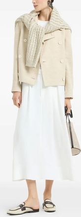 Brunello Cucinelli Sailorjas verfraaid met monili kralen - Beige