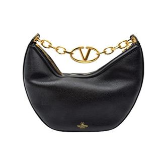 Valentino Pre-owned Vintage Schoudertas - Dames - Pre-owned - Zwart - Maat: ONE Size Leer