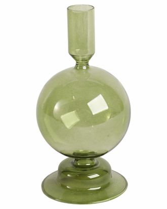 Sagebrook Home 7In Glass Bubble Taper Candle Holder