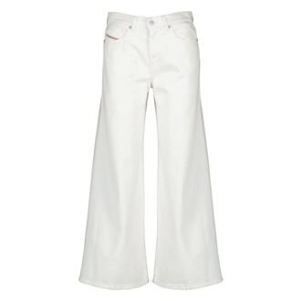 Diesel Wide Jeans, female, White, Size: W27 L28 D-Akemi 1978 L28 Wide Jeans