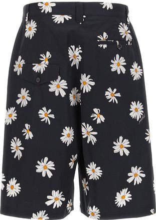 Moschino Mens Black Cotton Bermuda Shorts