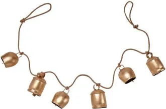 Tag Antique Gold Bell Jute Rope Garland Decorative Wall Banner at Nordstrom