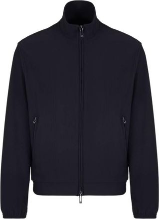 Emporio Armani Stretch Nylon Cannete-Effect Louson Jacket, Brand Size 50 ( US Size 40 )