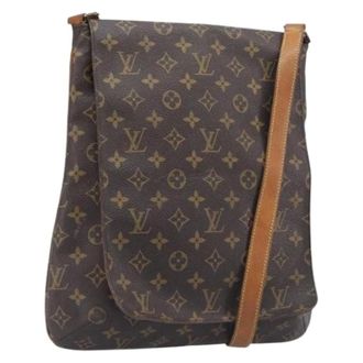 Louis Vuitton Pre-owned Musette Schoudertas - Dames - Pre-owned - Bruin - Maat: ONE Size Leer
