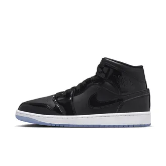 Nike Jordan Mens Air Jordan 1 Mid SE Shoes in Black | DV1308-004
