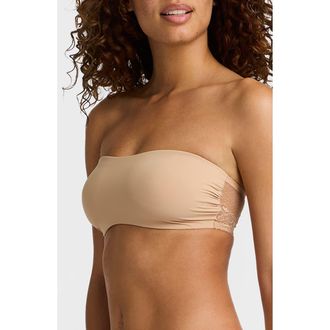 Commando Double Take Bandeau Bralette in Beige at Nordstrom, Size X-Small