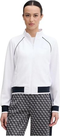 Guess Sarah Full-zip Sweatshirt - Dames - Vesten met rits - Wit - M - Polyester - Hoodies & sweatvesten