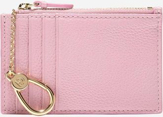Cole Haan Womens Leather Zip Card Case - Pink