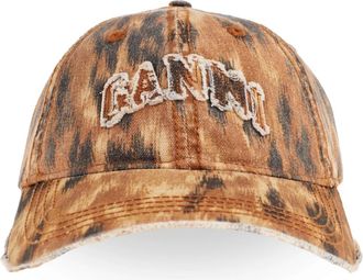 Ganni Caps, female, Brown, Size: ONE SIZE Baseball Cap