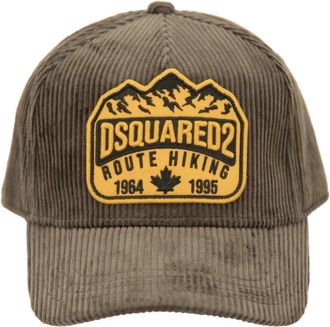 Dsquared2 Caps - unisex - Petten - Groen - ONE Size - Katoen - Accessoires