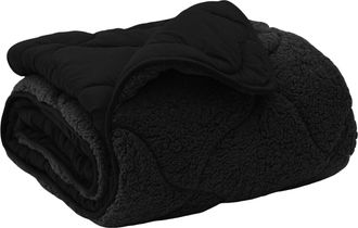 vidaXL Edred&oacute;n De Invierno 135 X 200 Cm Invierno Negro Transpirable Vidaxl