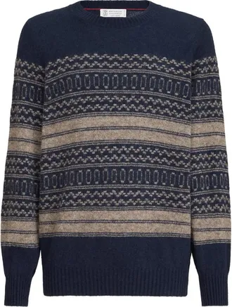 Brunello Cucinelli Nordic Jacquard Sweater
