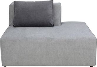 Kare Design Asiento recto para sof&aacute; modular en tejido gri