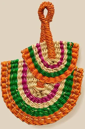 Indego Africa Mini Fan Bag Charm in Pink at Nordstrom